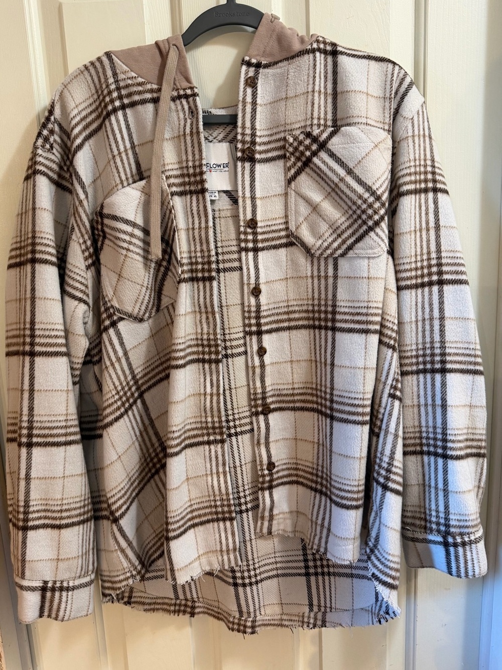 Wallflower Button Up Hoodie